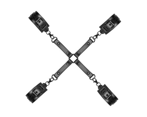 Фіксатор для рук і ніг Bedroom Fantasies Hogtie & Cuffs Set 4-Way Restrant Set