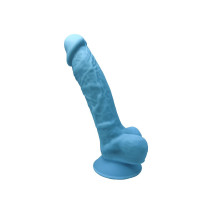 Блакитний фалоімітатор Silexd Johnny Blue 17,5 см