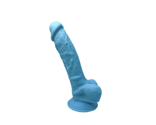 Блакитний фалоімітатор Silexd Johnny Blue 17,5 см