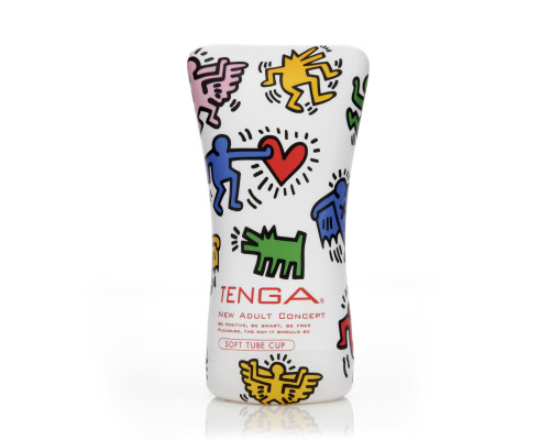 Мастурбатор Tenga Keith Haring Soft Case Cup (м’яка подушечка) стисний