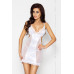 Сорочка приталена з чашечками WILMA CHEMISE white L/XL - Passion, трусики