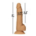 Фалоімітатор ADDICTION 8" Dual Density Silicone Dildo Caramel (20,3 см)