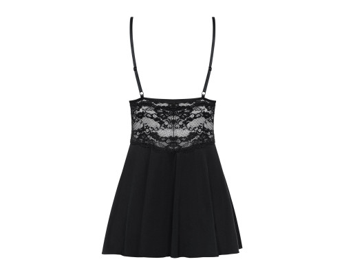 Obsessive 810-BAB-1 babydoll & thong black S/M
