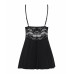 Obsessive 810-BAB-1 babydoll & thong black S/M