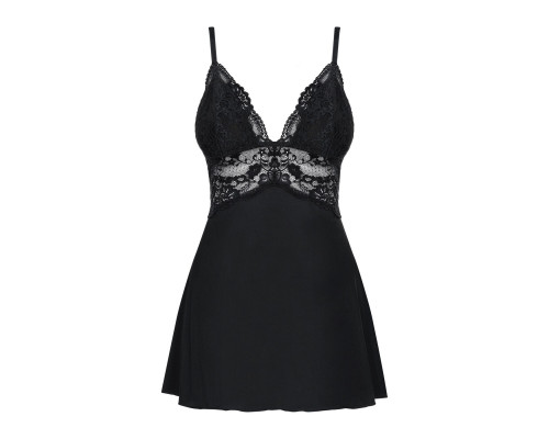 Obsessive 810-BAB-1 babydoll & thong black S/M