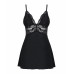 Obsessive 810-BAB-1 babydoll & thong black S/M
