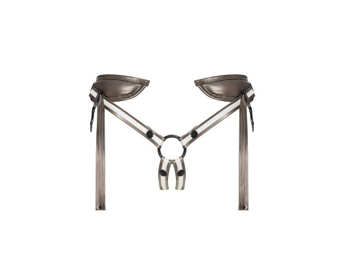 Трусы для страпона Strap-On-Me Leatherette HARNESS DESIROUS (мятая упаковка)