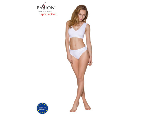 Трусики-бразиліана з бавовни Passion PS005 PANTIES white, size L