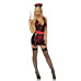 Leg Avenue Vinyl Naughty Nurse S Black/Red