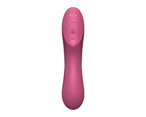 Вакуумний стимулятор із вібрацією Satisfyer Curvy Trinity 3 Red