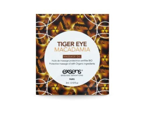 Пробник масажної олії EXSENS Tiger Eye Macadamia 3мл
