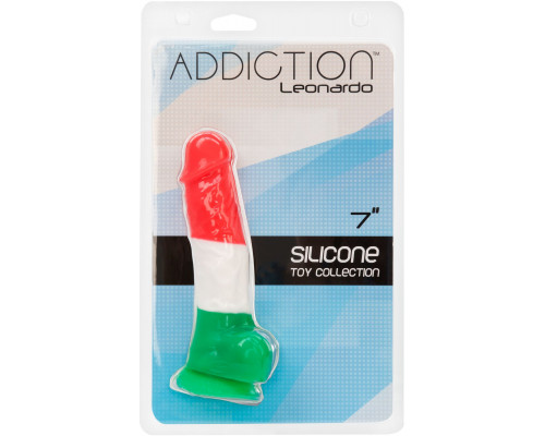 Кольоровий фалоімітатор ADDICTION - LEONARDO - 7 "- 3 COLOURS, 17,8 см