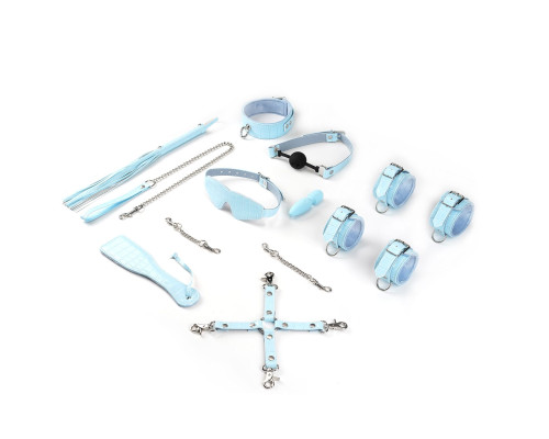 Набір БДСМ Liebe Seele Macaron 9 аксесуарів Bondage Kit-Mint