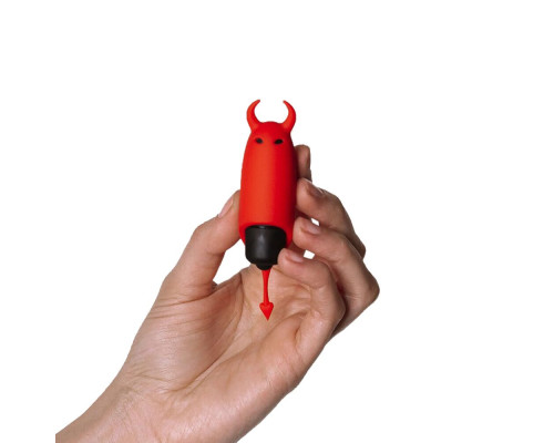 Вібропуля Adrien Lastic Pocket Vibe Devol з хвостиком і ріжками