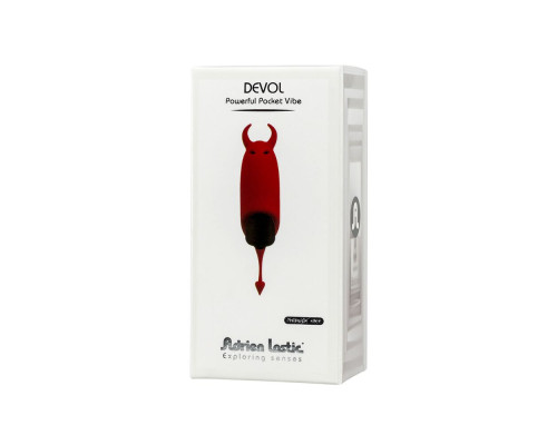 Вібропуля Adrien Lastic Pocket Vibe Devol з хвостиком і ріжками