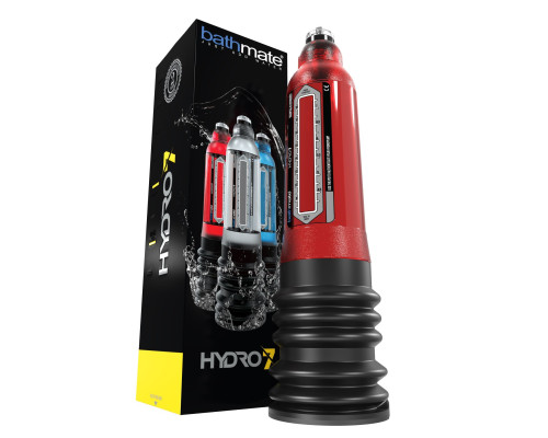 Гідропомпа Bathmate Hydro 7 Red, для члена довжиною від 12,5 до 18 см, діаметр до 5 см