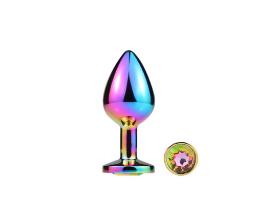 Металева анальна пробка MAI Attraction Toys №73 RAINBOW