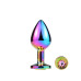 Металева анальна пробка MAI Attraction Toys №73 RAINBOW