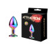 Металева анальна пробка MAI Attraction Toys №73 RAINBOW