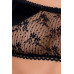 Комплект белья PETRA SET black L/XL - Passion Exclusive: стринги, широкий пояс, лиф-топик