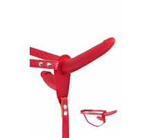 Подвійний страпон Fetish Tentation Strap-On with Double Dildo Red