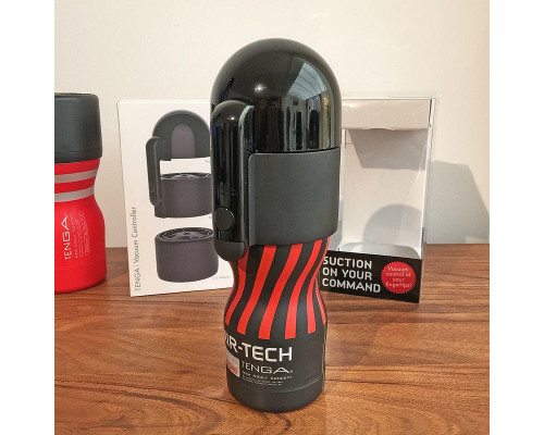 Вакуумна насадка Tenga Vacuum Controller з мастурбатором US Deep Throat Cup, єдиний, що смокче