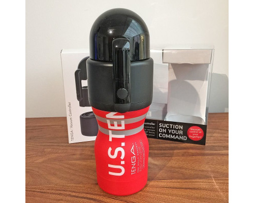 Вакуумна насадка Tenga Vacuum Controller з мастурбатором US Deep Throat Cup, єдиний, що смокче