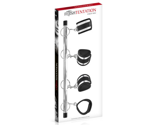 Фіксатор для рук і ніг Fetish Tentation Submission bar with 4 cuffs