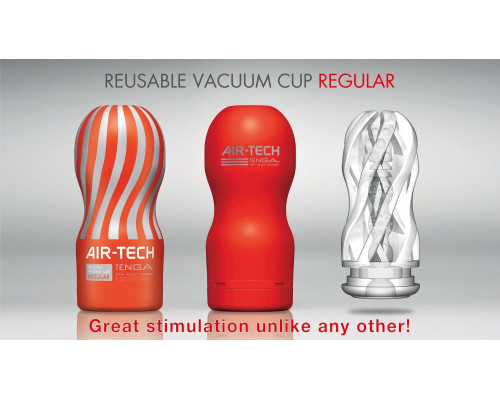 Мастурбатор Tenga Air-Tech Regular, вища аеростимуляція та всмоктувальний ефект