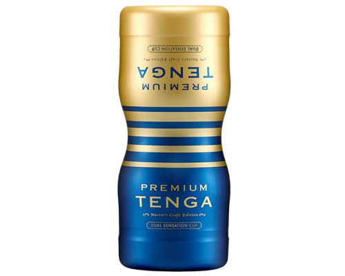 Мастурбатор Tenga Premium Dual Sensation Cup двосторонній, із двома незалежними каналами