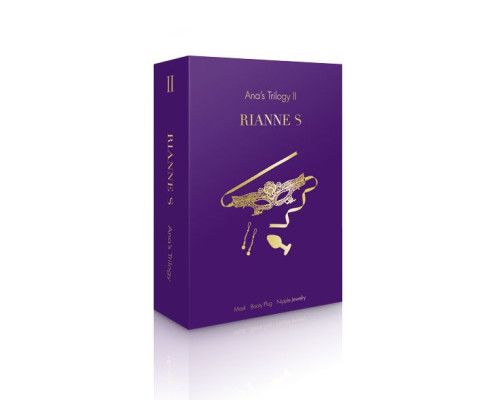 Романтичний подарунковий набір RIANNE S Ana's Trilogy Set II: силіконова анальна пробка 2,7 см, ласо