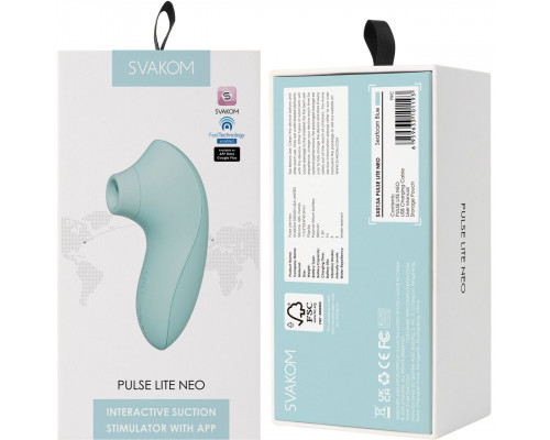 Svakom Pulse Lite Neo Seafoam Blue - вакуумний смарт-стимулятор клітора