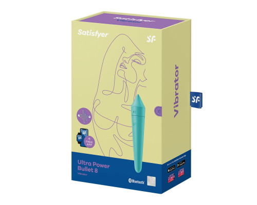 Смарт-мінівібратор Satisfyer Ultra Power Bullet 8 Turquoise