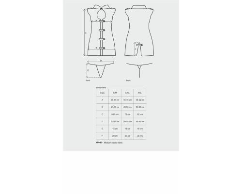 Obsessive Stewardess 3 pcs costume grey L/XL