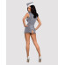 Obsessive Stewardess 3 pcs costume grey L/XL