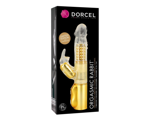 Вібратор-кролик Dorcel Orgasmic Rabbit Gold з перловим масажем