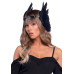 Leg Avenue Feather headband Black