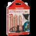 Набір для страпону Doc Johnson Vac-U-Lock Dual Density UltraSKYN Set, діаметр 3х4,5см