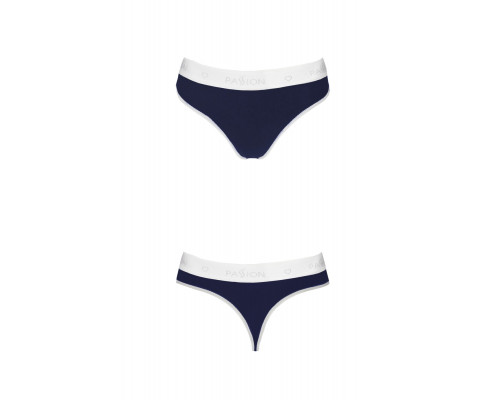 Спортивні трусики-стрінги Passion PS007 PANTIES navy blue, size S