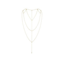 Ланцюжок для спини Bijoux Indiscrets Magnifique Back and Cleavage Chain - Gold, прикраса для тіла