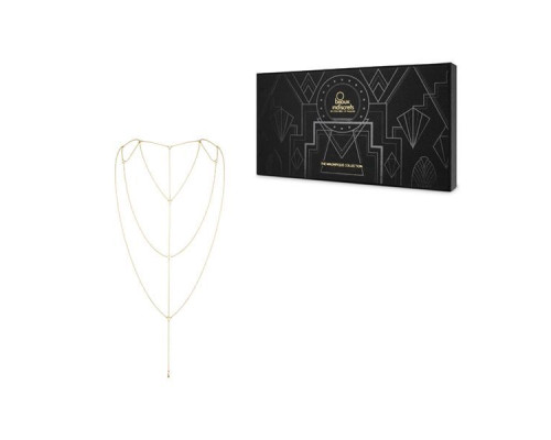 Ланцюжок для спини Bijoux Indiscrets Magnifique Back and Cleavage Chain - Gold, прикраса для тіла