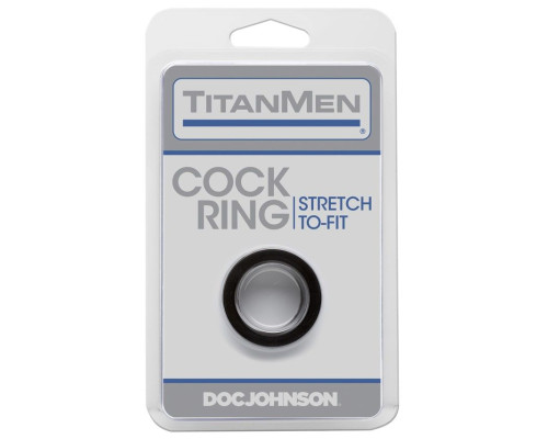 Эрекционное кольцо Doc Johnson Titanmen Tools - Cock Ring - Black