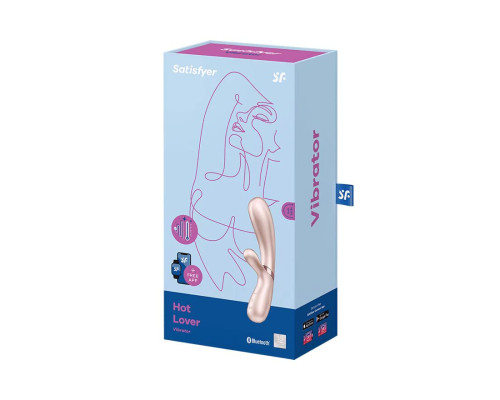 Смарт вібратор-кролик із підігрівом Satisfyer Hot Lover Nude