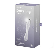 Скляний дилдо Satisfyer Dazzling Crystal 1 (Transparent)