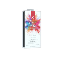 Набір змазок на водній основі System JO Four Play (8×10 мл): H2O Original, Agapé Original, H2O Straw