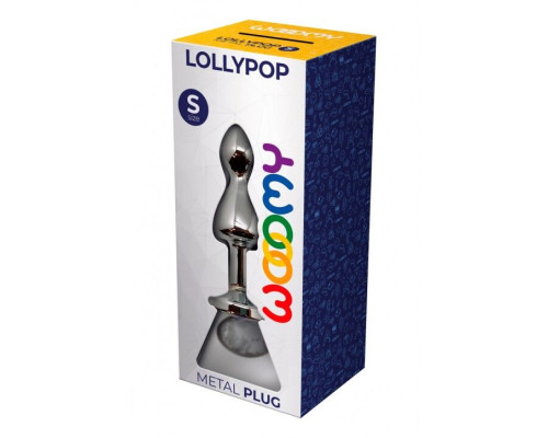 Анальна пробка Wooomy Lollypop Double Ball Metal Plug S