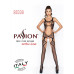 Бодистокинг Passion BS039 black, комбинезон, имитация чулок