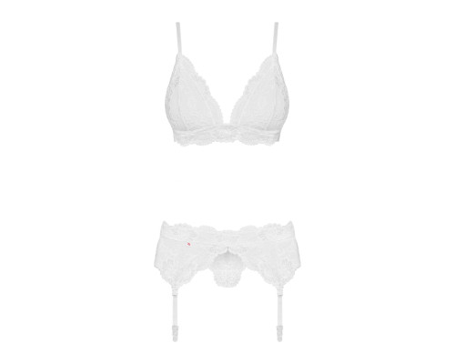 Obsessive 810-SEG-2 3 pcs set white L/XL