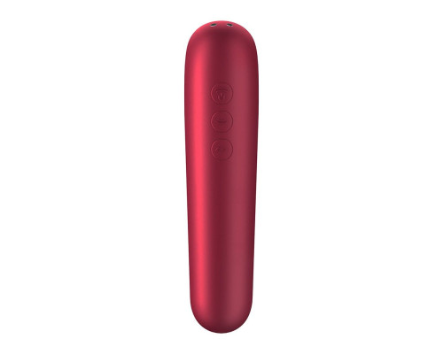 Satisfyer Dual Love - вакуумний кліторальний смарт-стимулятор 2-в-1 Red