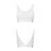 Топ з прозорою вставкою Passion PS002 TOP white, size M